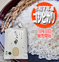 循環型農業で安全・安心な米作り　新潟県特別栽培米コシヒカリ【ならの里】
